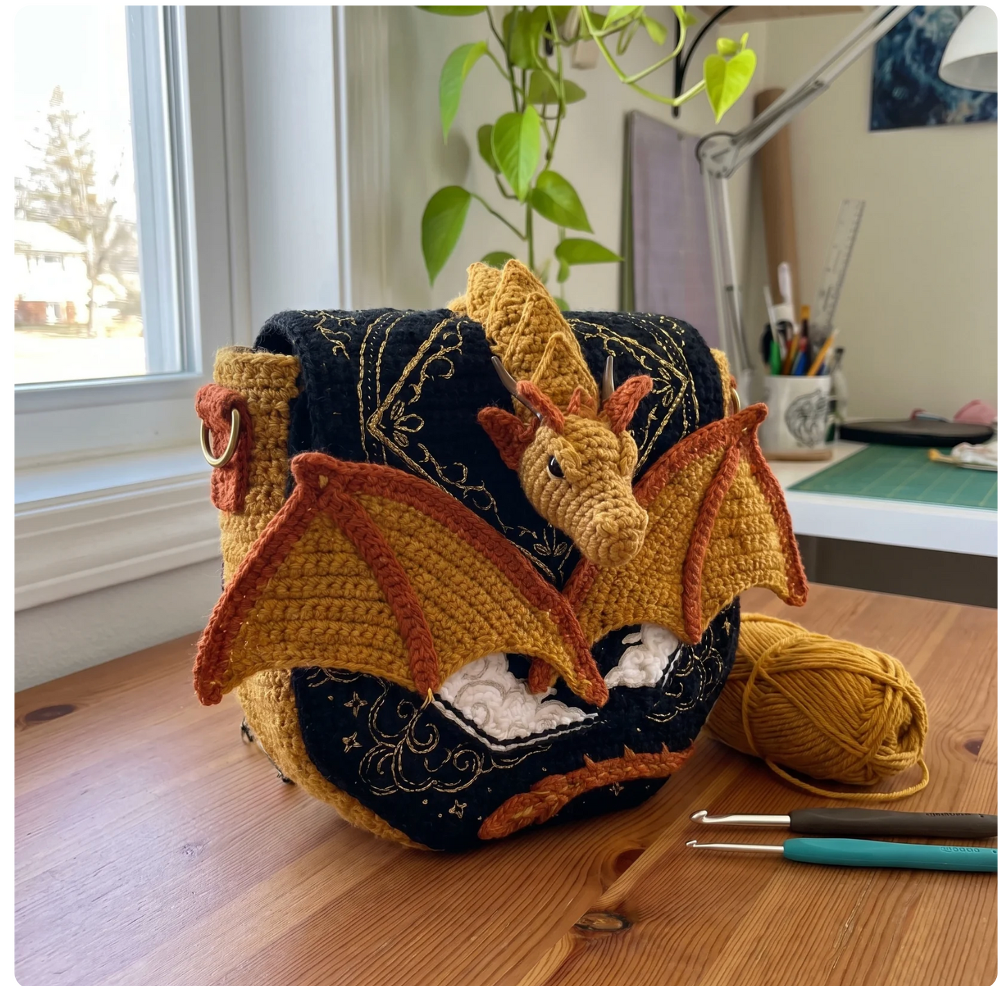 Dragon Crochet Bags