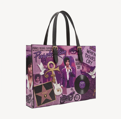 handmade prince tribute tote bag