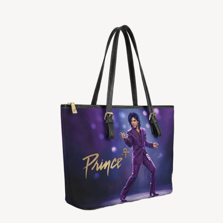 handmade prince tribute tote bag