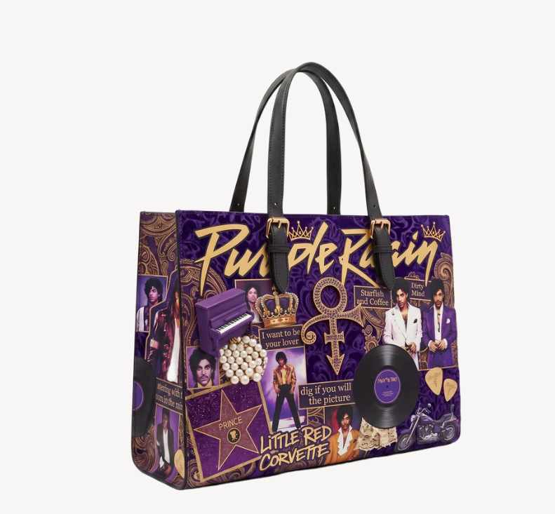 handmade prince tribute tote bag