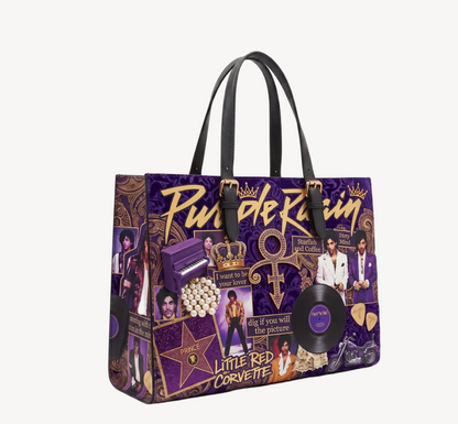 handmade prince tribute tote bag
